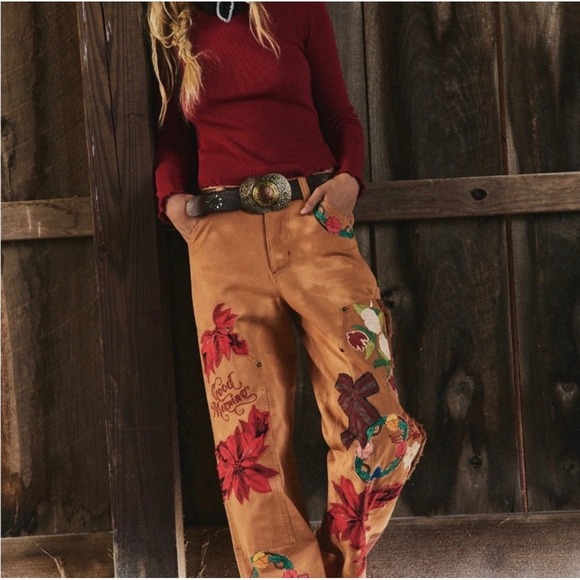 We The Free Bright Time Craft Pants Sz 10 New NWT cotton - Picture 10 of 16